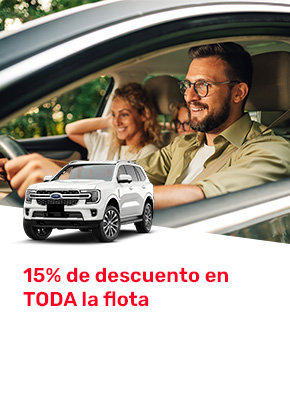 15% de descuento en TODA la flota